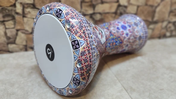 Darbuka profesyonel çini işçilik - Resim 6