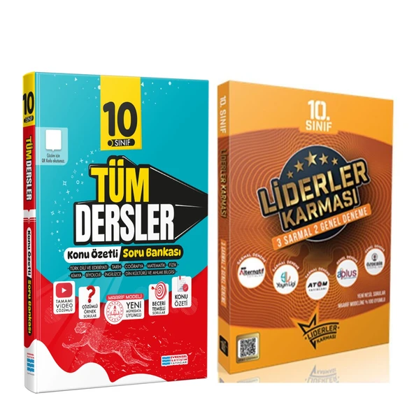 Evrensel İletişim 10. Sınıf Tüm Dersler Konu Özetli Maarif Model ve Liderler Karması Deneme Seti 2 Kitap ürün görseli 1