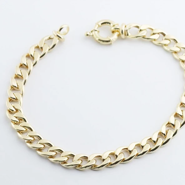 Gurmet Modeli Gold Kaplama Hallow Bileklik - Resim 4
