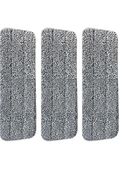 Sprey Mop Yedek Mikrofiber Ped Seti 3 Adet Dayanıklı Yüksek Emicilikli Tüm Zemin Tiplerine Uygun ürün görseli 1