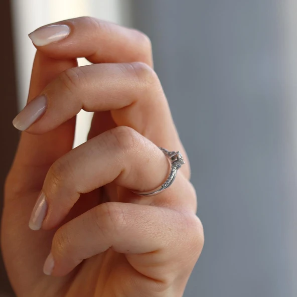 Elegance Model Tek Taş Sky Diamond Yüzük - Resim 3