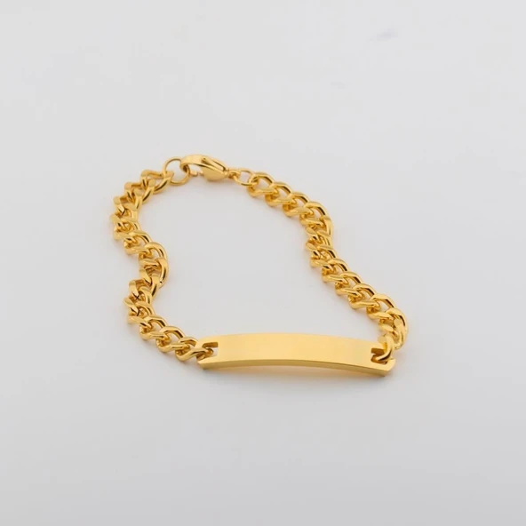 Gold Kaplama Çelik Plaka Künye - Resim 3