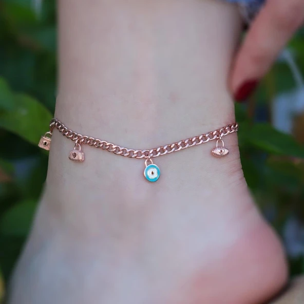 Rose Gold Kaplama Gümüş Dilek Halhalı ürün görseli 1