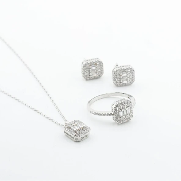 Baget Kesim Gümüş Set - Resim 2