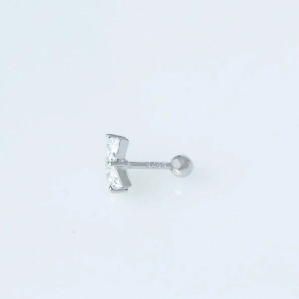 Fiyonk Gümüş Tragus - Resim 2