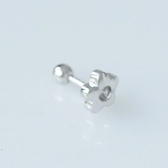 Çiçek Gümüş Tragus ürün görseli 1
