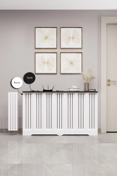 Dekoratif Petek Kaplama Modern Kalorifer Peteği Gizleme Ünitesi 11 Desen 9 Renk İç Ölçü 136 cm Dış Ölçü 140 cm ürün görseli 1