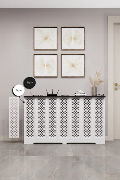 Dekoratif Petek Kaplama Modern Kalorifer Peteği Gizleme Ünitesi 11 Desen 9 Renk İç Ölçü 136 cm Dış Ölçü 140 cm ürün görseli 1