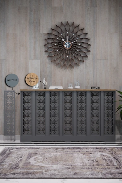 Dekoratif Petek Kaplama Modern Kalorifer Peteği Gizleme Ünitesi 11 Desen 9 Renk İç Ölçü 136 cm Dış Ölçü 140 cm ürün görseli 1