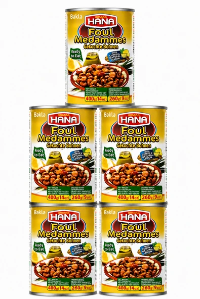 Hana Limonlu Ve Kimyonlu Bakla Konservesi 400 Gr x5 Adet ürün görseli 1