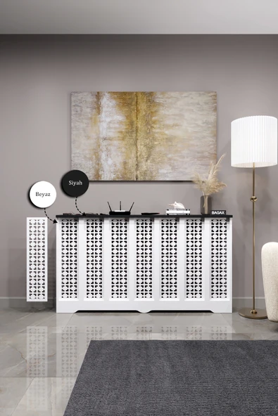 Dekoratif Petek Kaplama Modern Kalorifer Peteği Gizleme Ünitesi 11 Desen 9 Renk İç Ölçü 136 cm Dış Ölçü 140 cm ürün görseli 1