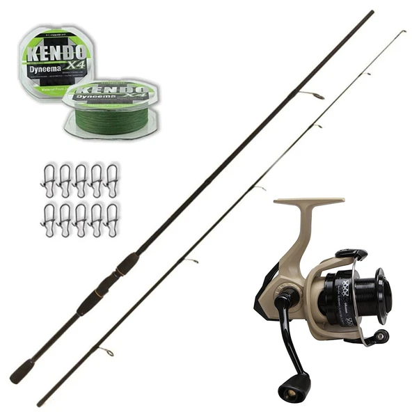 Okuma Outrax 4000 - Remixon DoubleBlack 240cm 20-40gr Spin Olta Seti ürün görseli 1