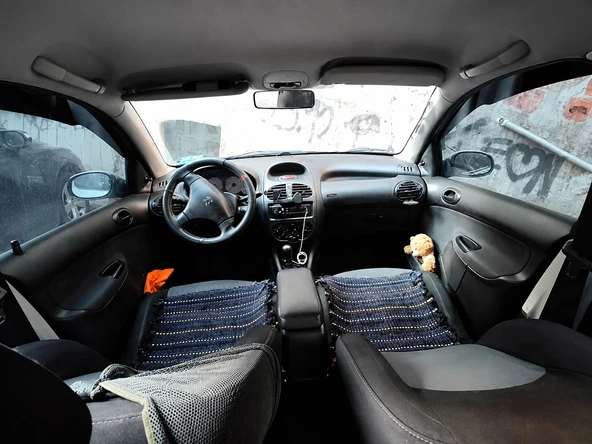 Peugeot 206 Kol Dayama Kolçak Sürgülü Model Ayarlı SİYAH ürün görseli 1