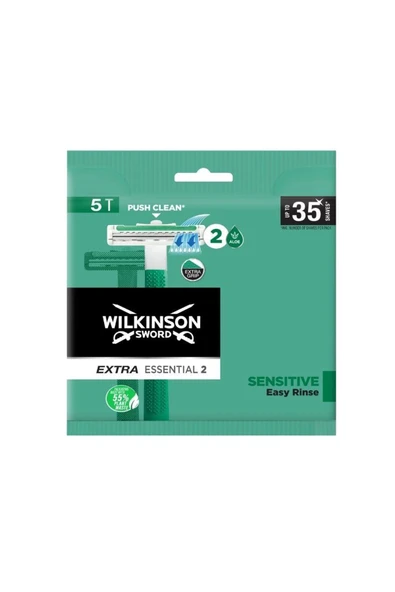 Wilkinson Extra Essential 2 Bıçaklı Erkek Kullan At Tıraş Bıçağı 5 Adet ürün görseli 1
