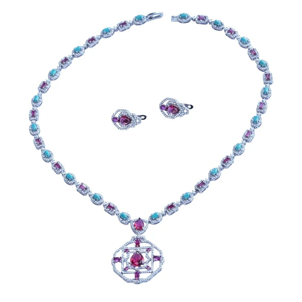 Aria Stone Serisi Gümüş Set - Resim 4