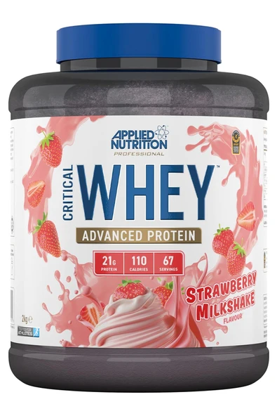 Applied Nutrition Critical Whey Protein Strawberry Milkshake 2KG ürün görseli 1