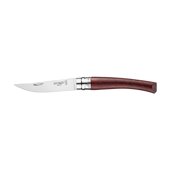 Opinel N°8 Effile Paduk Saplı, İnce ve Keskin Çelik Çakı ürün görseli 1