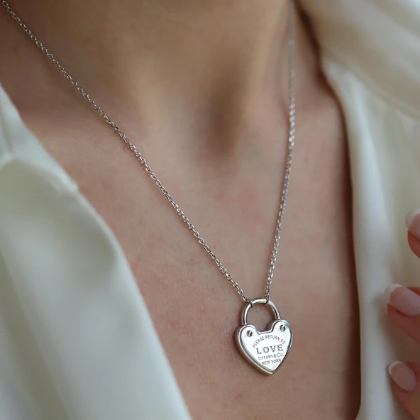 Tffny Love Gümüş Kolye - Resim 3
