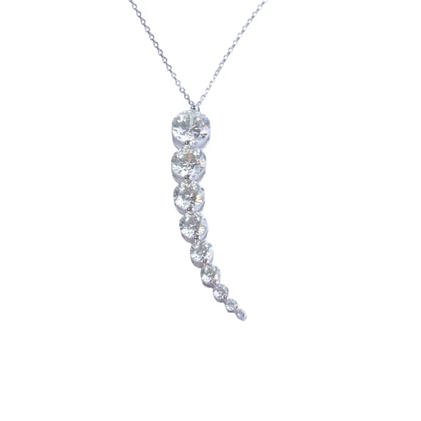 Su Yolu Sky Diamond Gümüş Kolye - Resim 4