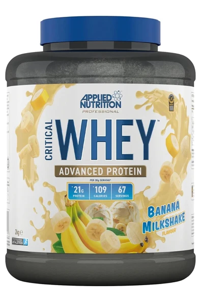 Applied Nutrition Critical Whey Protein Banana Milkshake 2KG ürün görseli 1