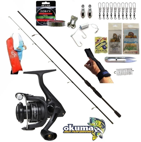 Okuma Revenger Rv-4000A 270cm 20-40gr Double Black Kıyı Spin Olta Takımı Seti ürün görseli 1