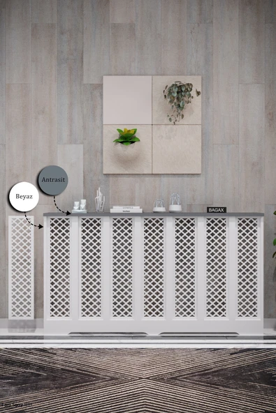 Dekoratif Petek Kaplama Modern Kalorifer Peteği Gizleme Ünitesi 11 Desen 9 Renk İç Ölçü 136 cm Dış Ölçü 140 cm ürün görseli 1