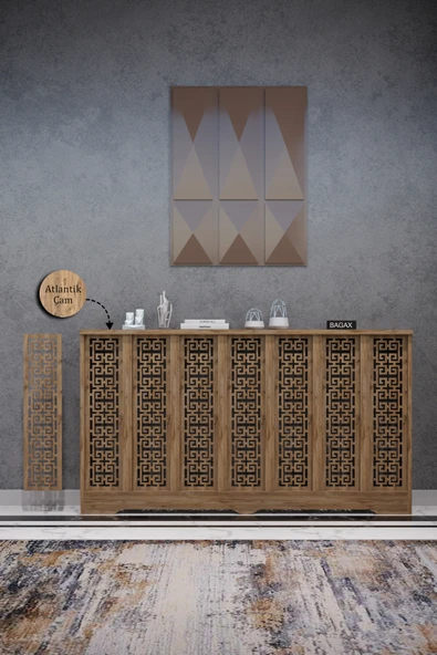 Dekoratif Petek Kaplama Modern Kalorifer Peteği Gizleme Ünitesi 11 Desen 9 Renk İç Ölçü 136 cm Dış Ölçü 140 cm ürün görseli 1