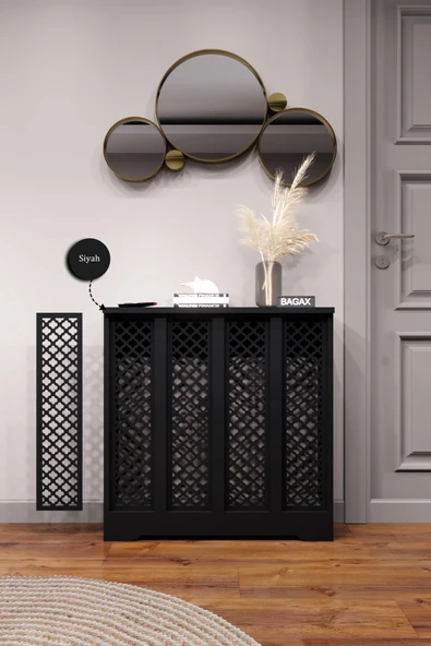 Dekoratif Petek Dolabı Kalorifer Peteği Kapatma Ünitesi Modern Tasarım İç Ölçü 76 cm Dış Ölçü 80 cm ürün görseli 1