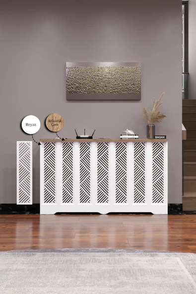 Dekoratif Petek Kaplama Modern Kalorifer Peteği Gizleme Ünitesi 11 Desen 9 Renk İç Ölçü 136 cm Dış Ölçü 140 cm ürün görseli 1