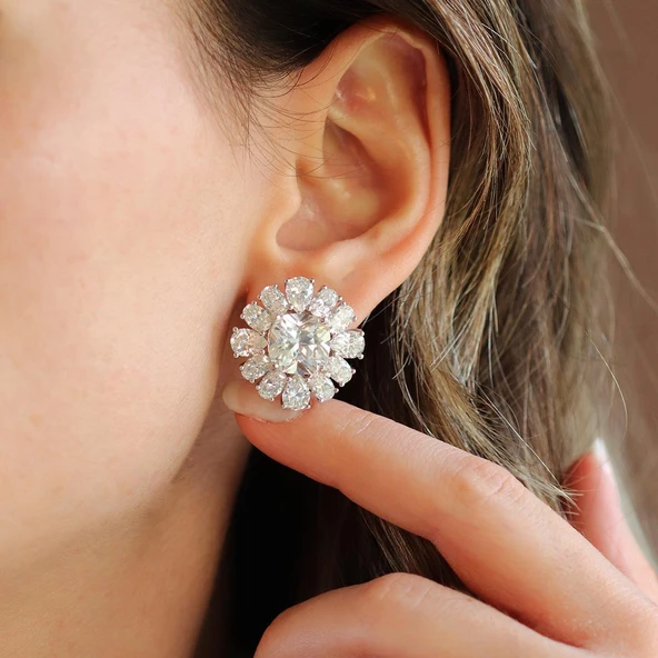Okyanusun Kalbi Sky Diamond Gümüş Set - Resim 4