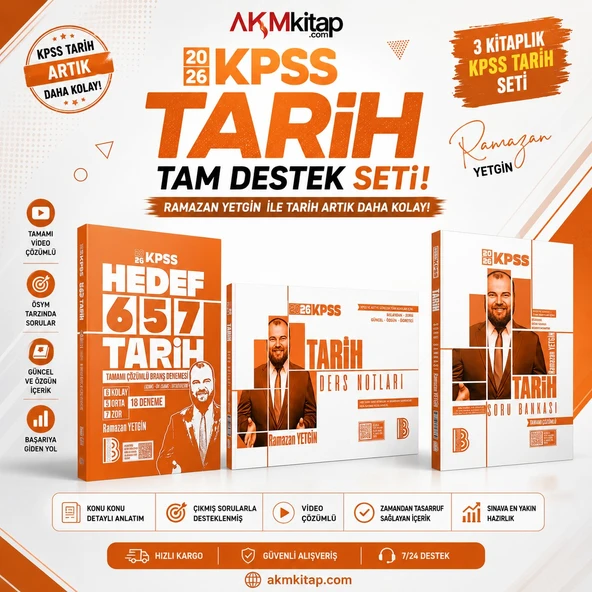 Benim Hocam 2026 KPSS Tarih Fulleten Set 3 Kitap ürün görseli 1