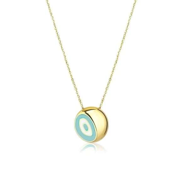 Fortuna Modeli Gold Gümüş Kolye - Resim 2