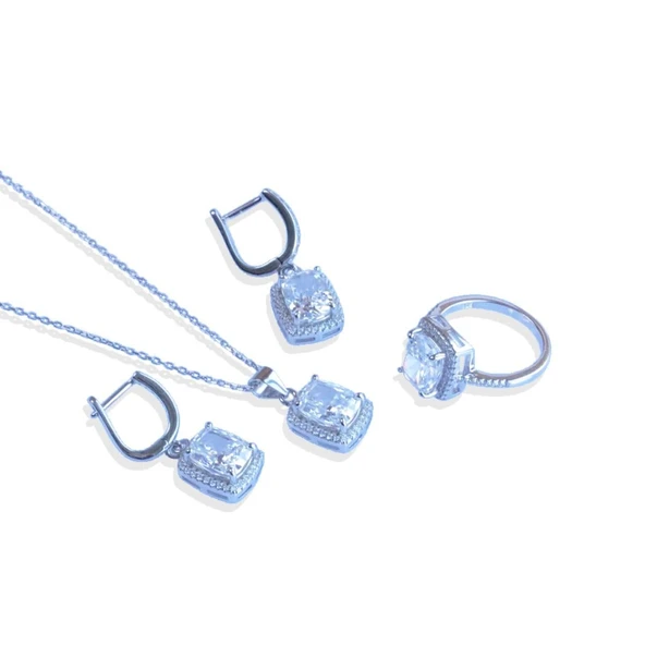 Icecut Taşlı Gümüş Set - Resim 5