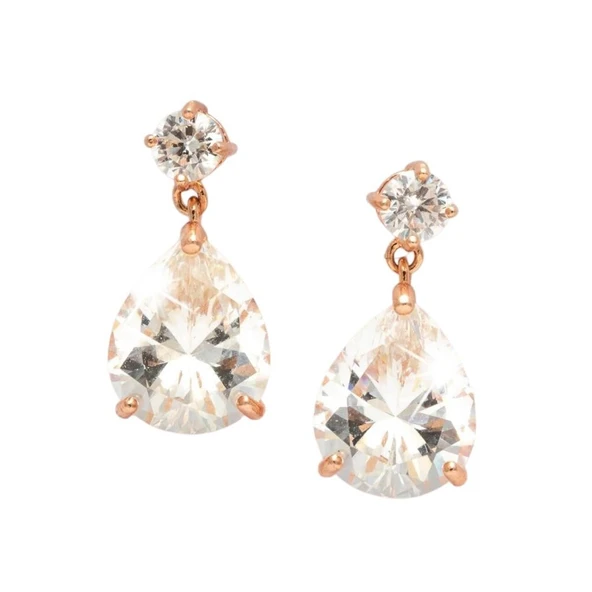 Sky Diamond Damla Montür Vidalı Küpe ürün görseli 1