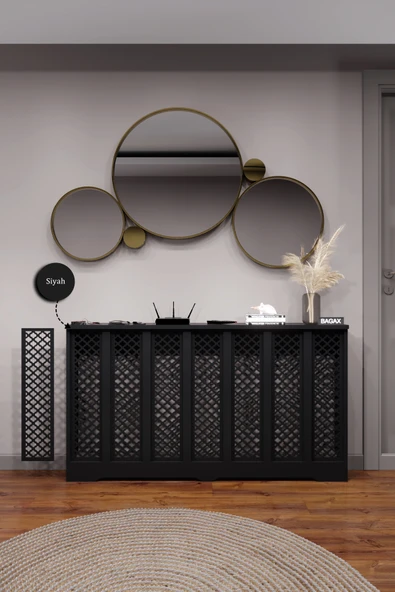 Dekoratif Petek Kaplama Modern Kalorifer Peteği Gizleme Ünitesi 11 Desen 9 Renk İç Ölçü 136 cm Dış Ölçü 140 cm ürün görseli 1