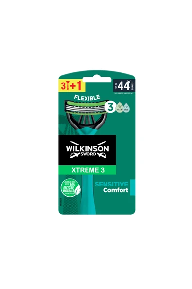 Wilkinson Xtreme3 3 1 Sensitive Esnek Bıçaklı Erkek Kullan At Tıraş Bıçağı ürün görseli 1