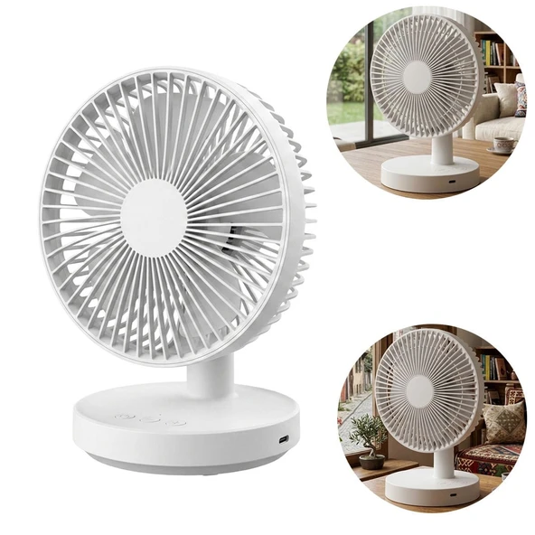 FENY FN-F75 180° ULTRA SESSİZ 1800 MAH MİNİ 6" MASAÜSTÜ FAN ürün görseli 1
