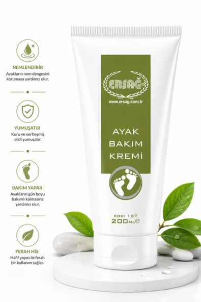 ERSAĞ Ayak Bakım Kremi 200 ML - Resim 2