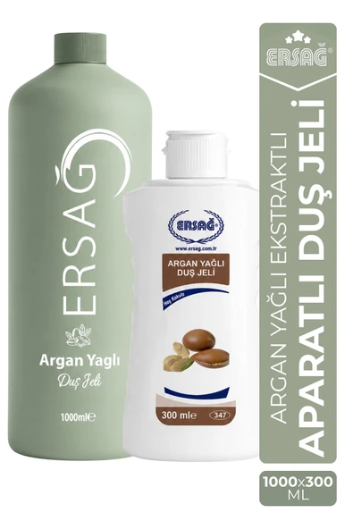 ERSAĞ Aparatlı Argan Yağlı Duş Jeli 1000 ML x 300 ML ürün görseli 1