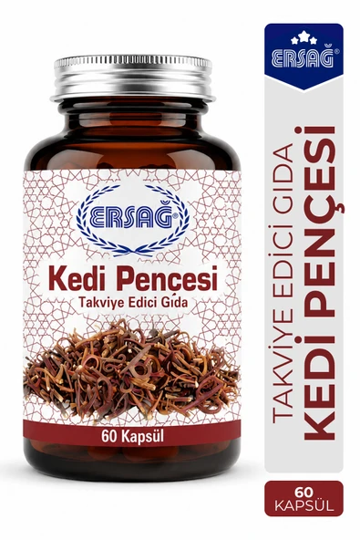 ERSAĞ Kedi Pençesi Ekstraktı Takviye Edici Gıda 60 Kapsül ürün görseli 1
