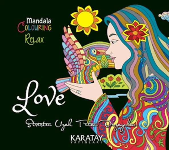 Coloring Relax Mandala - Love ürün görseli 1