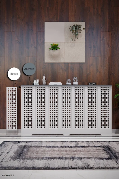 Dekoratif Petek Kaplama Modern Kalorifer Peteği Gizleme Ünitesi 11 Desen 9 Renk İç Ölçü 136 cm Dış Ölçü 140 cm ürün görseli 1