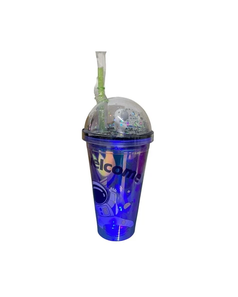 450 ML Ledli Pipetli Bardak   4053 - Resim 3