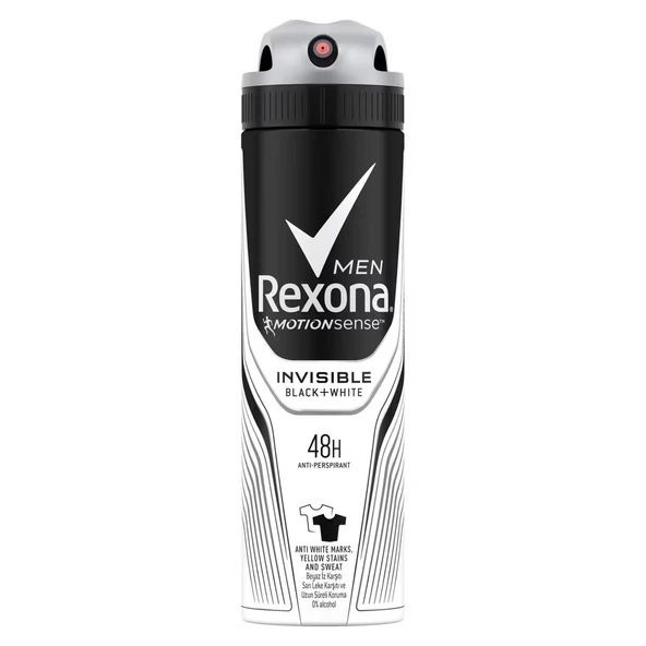 REXONA DEO 150ML BAY İNVİSİBLE BLACK WHITE ürün görseli 1