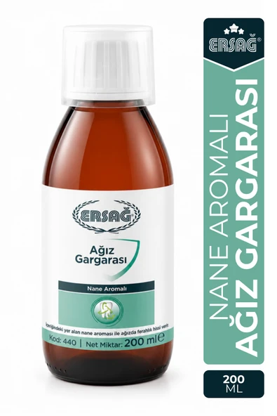 ERSAĞ Nane Aromalı Ağız Gargarası 200 ML ürün görseli 1