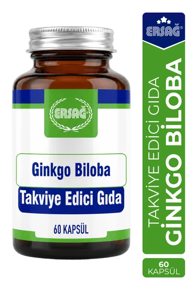 ERSAĞ Ginkgo Biloba Takviye Edici Gıda 60 Kapsül ürün görseli 1