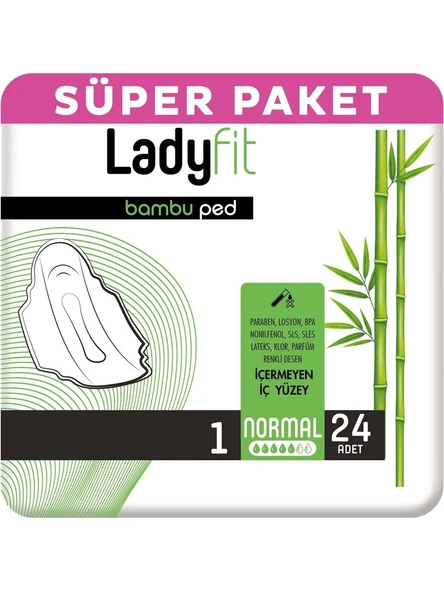 Ladyfit Bambu Ped Süper Normal 24 Ped ürün görseli 1