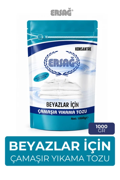 ERSAĞ Beyazlar İçin Çamaşır Yıkama Tozu 1000 GR ürün görseli 1