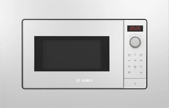 Bosch Bfl623Mw3 20 Litre Beyaz Ankastre Mikrodalga Fırın ürün görseli 1