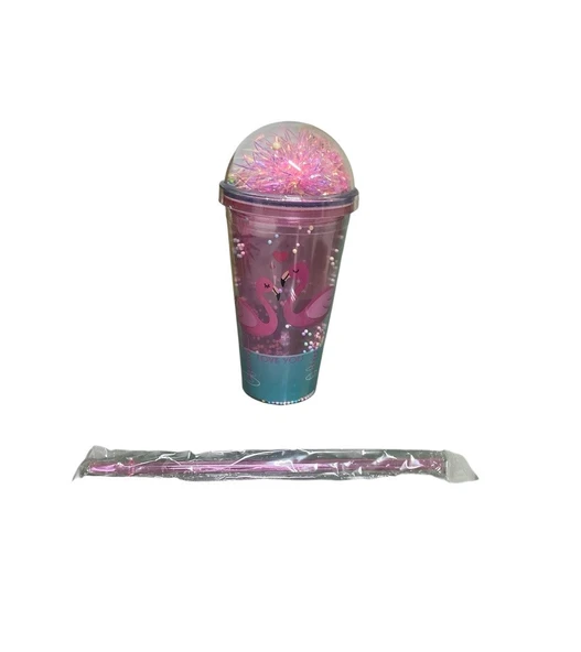 450 ML Ledli Pipetli Bardak   7979 - Resim 2